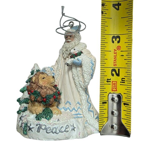 Vintage Santa Lion Lamb Ornament Father Christmas Peace San Francisco Music Box - Picture 12 of 14